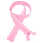 Молния потайная (скрытая) SBS Т3 (3 мм) 1 зам., н/раз., 50 см, S-513, розовый, уп. 50 шт