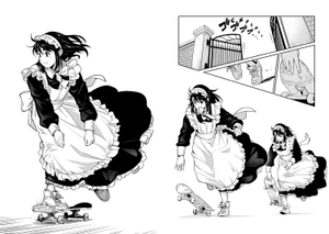 MAID SKATER. Горничные на скейтах