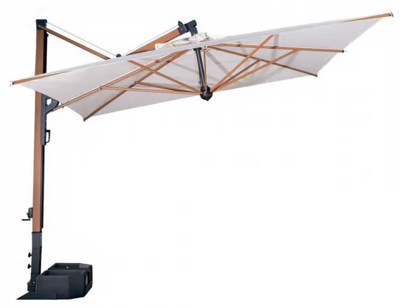 Зонт профессиональный Galileo Wood 300х400 см, слоновая кость