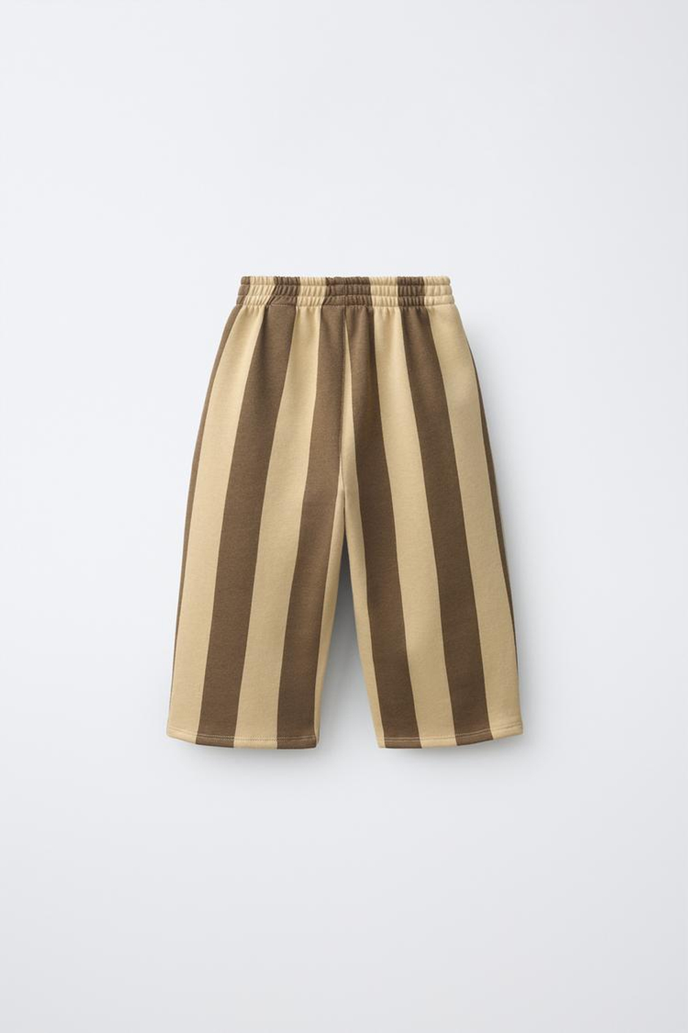 ZARA БРЮКИ В ПОЛОСКУ, ПЕСОЧНЫЙ