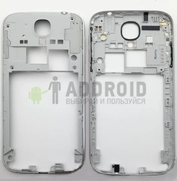 Задняя часть корпуса без крышки на Samsung S4 / i9500 (Silver)