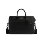 COACH ETHAN Cow Leather Portable One Shoulder Crossbody Briefcase Large Men"s Black