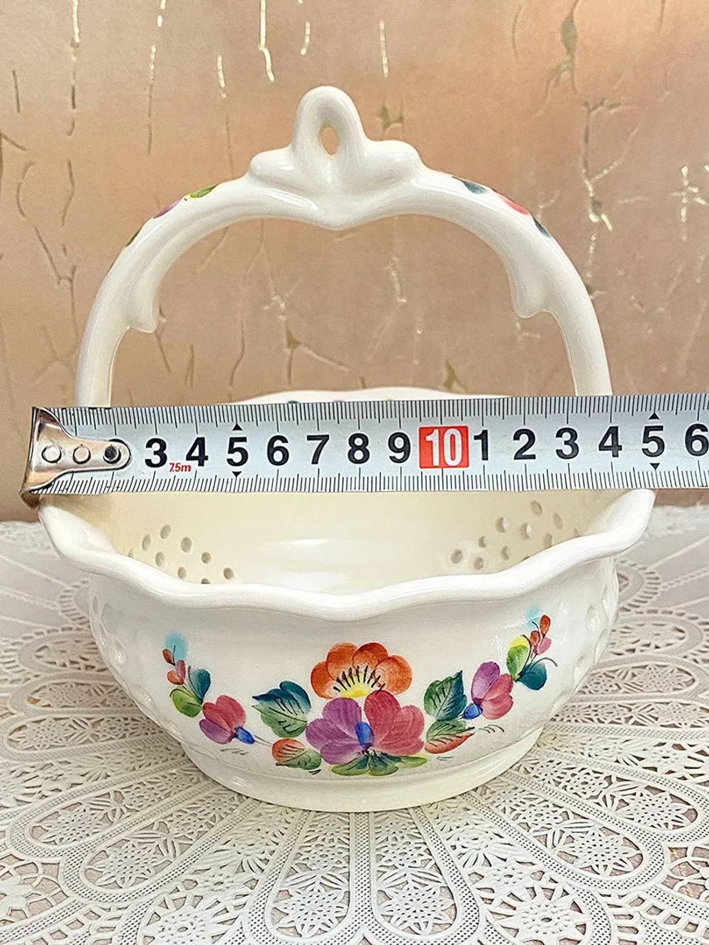 Конфетница Корзиночка фаянс