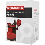 Насос дренажный для чистой воды ROMMER PROFI 750 (0,75 кВт, Qmax 13 м³/ч, Hmax 8.5 м, 1x230В)