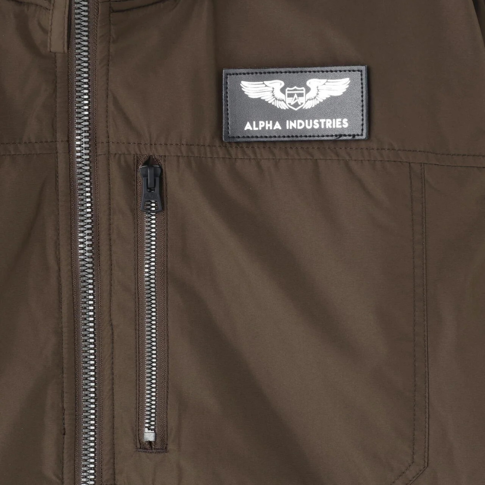 Бомбер Alpha Industries MA-1 Hooded Regular Fit Hickory (Коричневый)