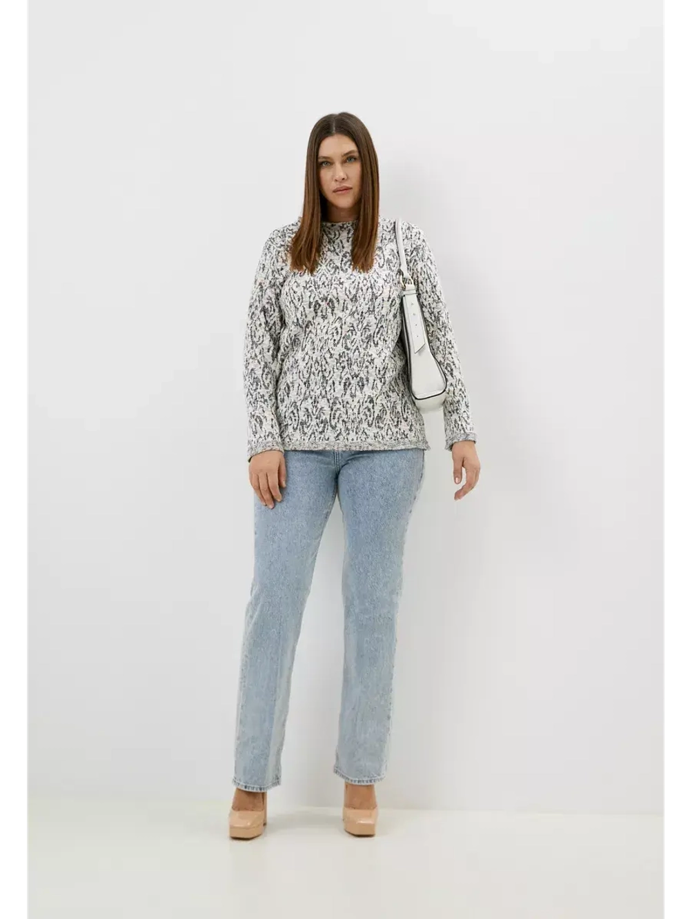 Туника джемпер plus size