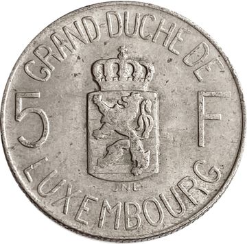 5 франков 1962 Люксембург