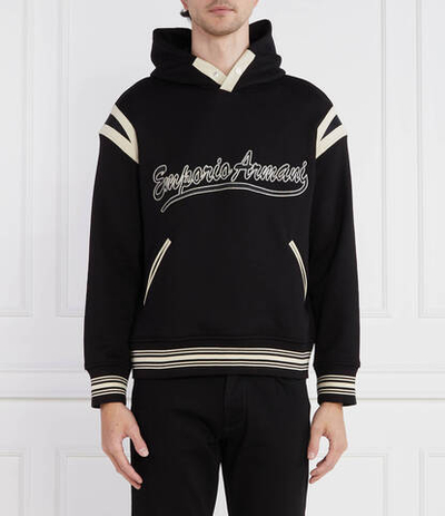 Худи Emporio Armani - черный(6R1MG1 1JWPZ)