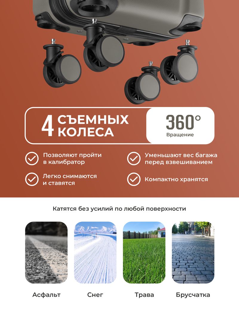 Набор S/L ручная кладь и большой Хаки