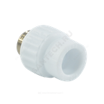 Муфта PP-R комбинированная белая Дн 25х3/4" НР VALFEX 10130025