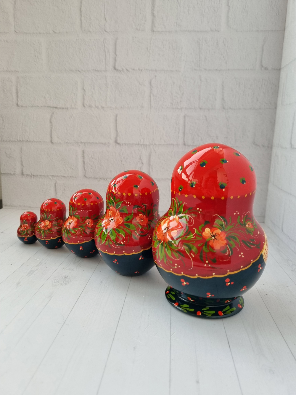 Матрёшка "с лесными дарами" пузатая 5мест