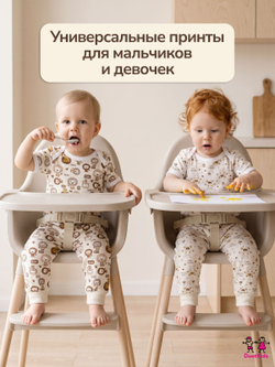 Футболки DuetKids для новорожденных бельевые набор Бонни