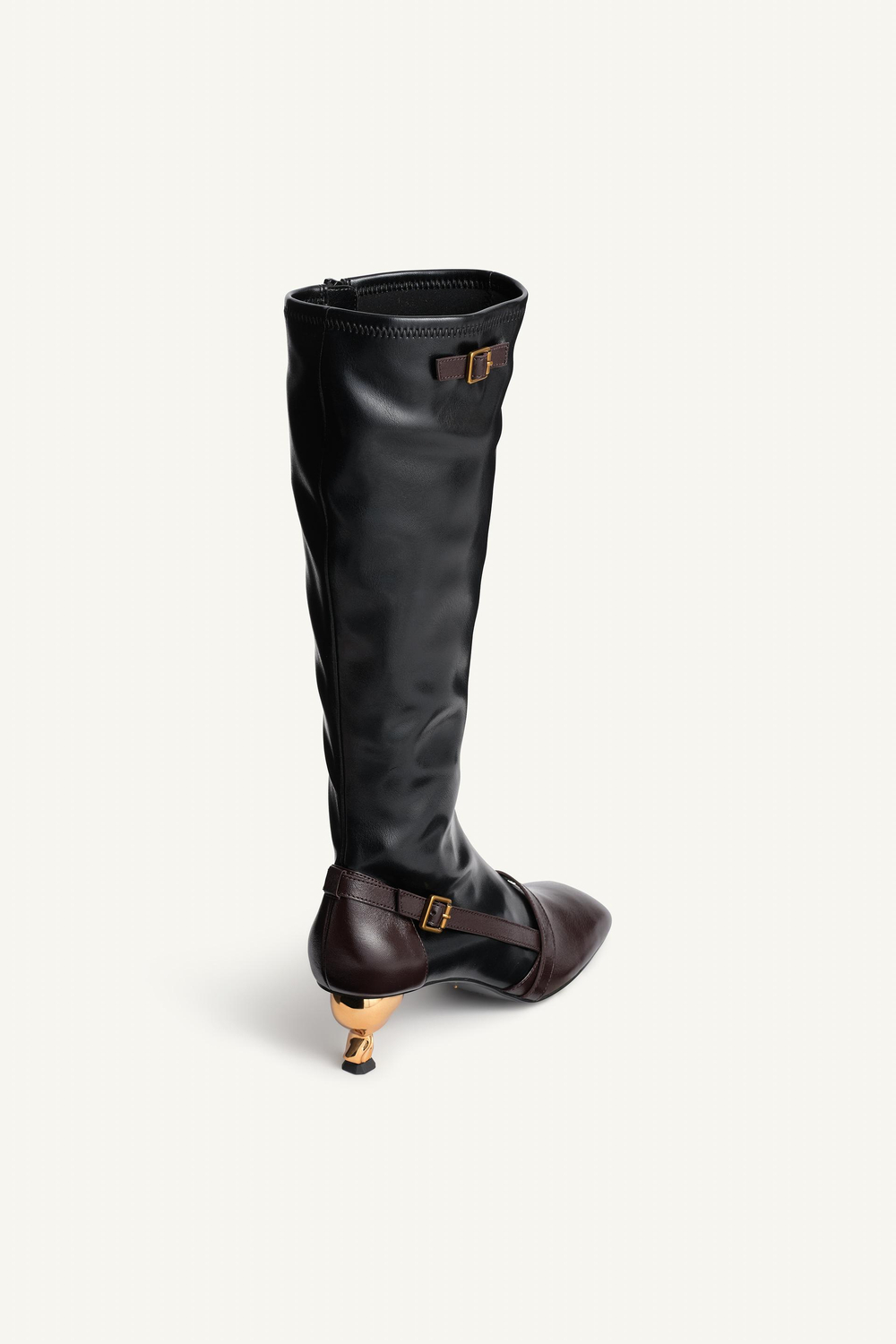 ZARA САПОГИ С КОНТРАСТНЫМИ ДЕТАЛЯМИ - LIMITED EDITION, РАЗНОЦВЕТНЫЙ