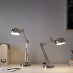 Настольный светильник IKEA FORSA (ФОРСА), Платина, 35 см
