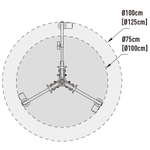 База на колесах KUPO 340 ROLLER STAND BASE