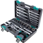 Набор инструментов, 1/2", CrV, 31 предм.// STELS 14102