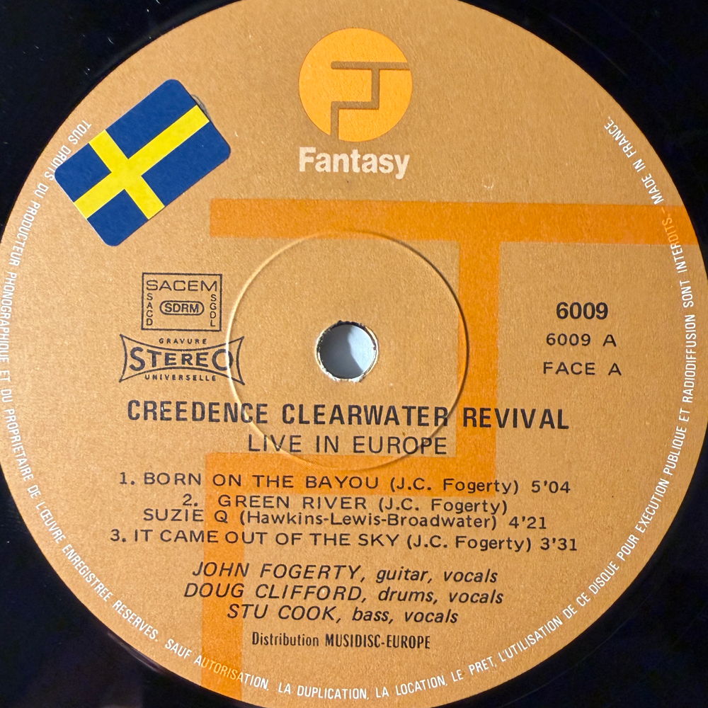Creedence Clearwater Revival - Live In Europe 2LP (Франция 1973г.)