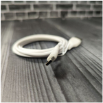 Кабель GERLAX USB Type-C для зарядки телефона, быстрая зарядка провод type c шнур 1 метр белый