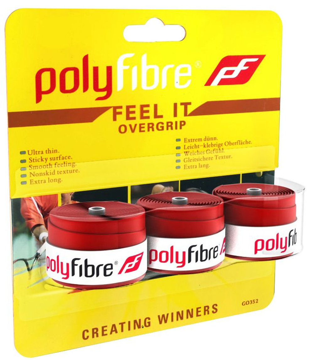 Теннисные обмотки Polyfibre Feel It Overgrip 3P