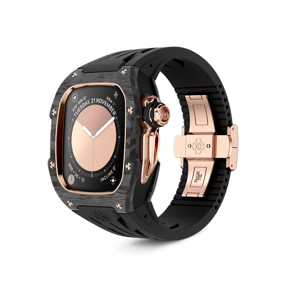 Корпус для Apple Watch RSCIII45 - Rose Gold Carbon