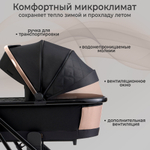 Коляска 2в1 Sweet Baby Massimo Black (Air)