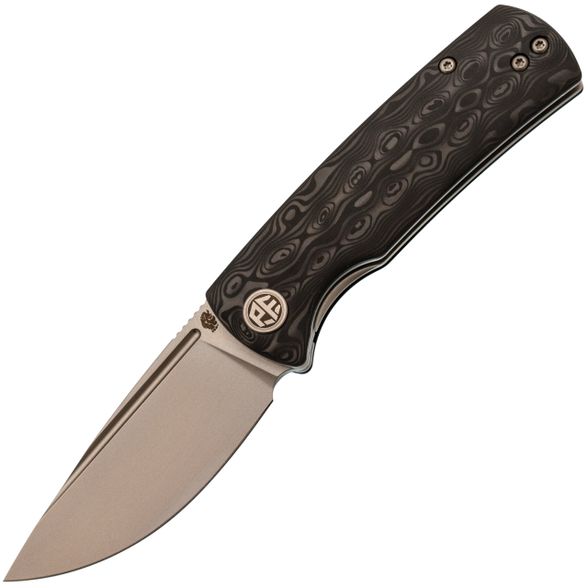 Цена наСкладной нож Petrified BELUGA, сталь 14C28N, рукоять Carbon Fiber