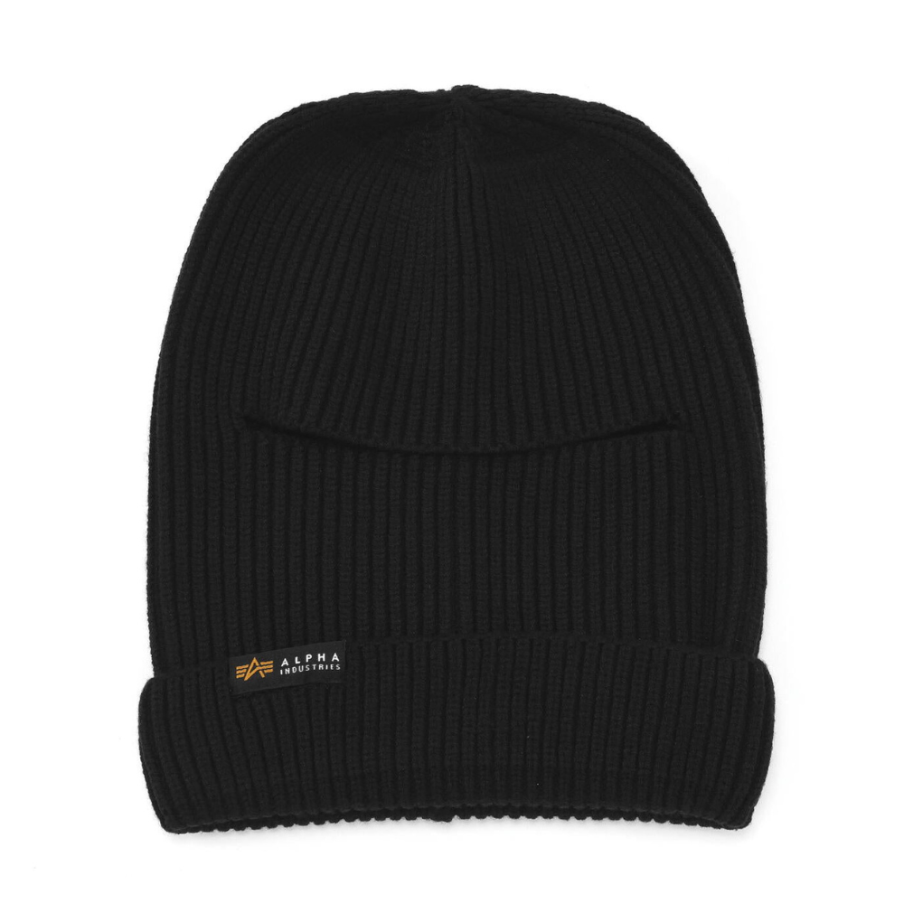 Балаклава Alpha Industries Label Balaclava Black (Черная)
