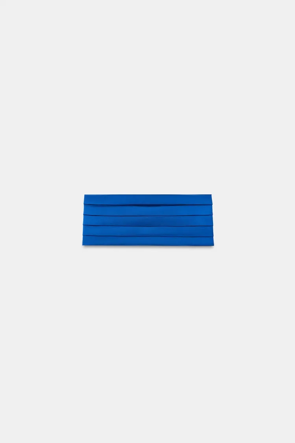 ZARA РЕМЕНЬ-КОРСЕТ СО СКЛАДКАМИ, ЯРКО-СИНИЙ