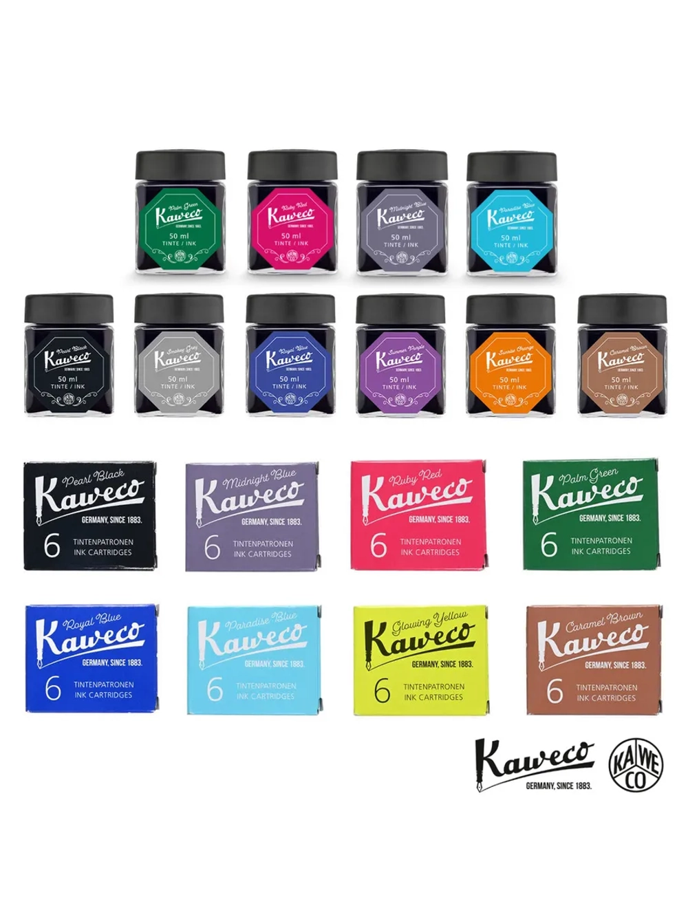 Чернила во флаконе 50 мл KAWECO Paradise Blue (10002194) райский голубой