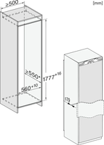 Встраиваемый холодильник Miele K 7797 C L
