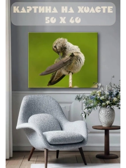 Картина на стену 40 X 50 Птица