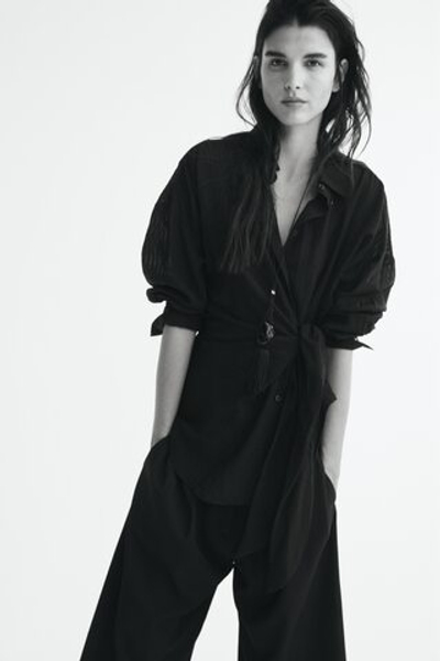Рубашка со шнурком на талии - H&M