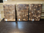 Торцевая разделочная доска 30x20x3 см. карагач (вяз), орт. 069-1 уцененная