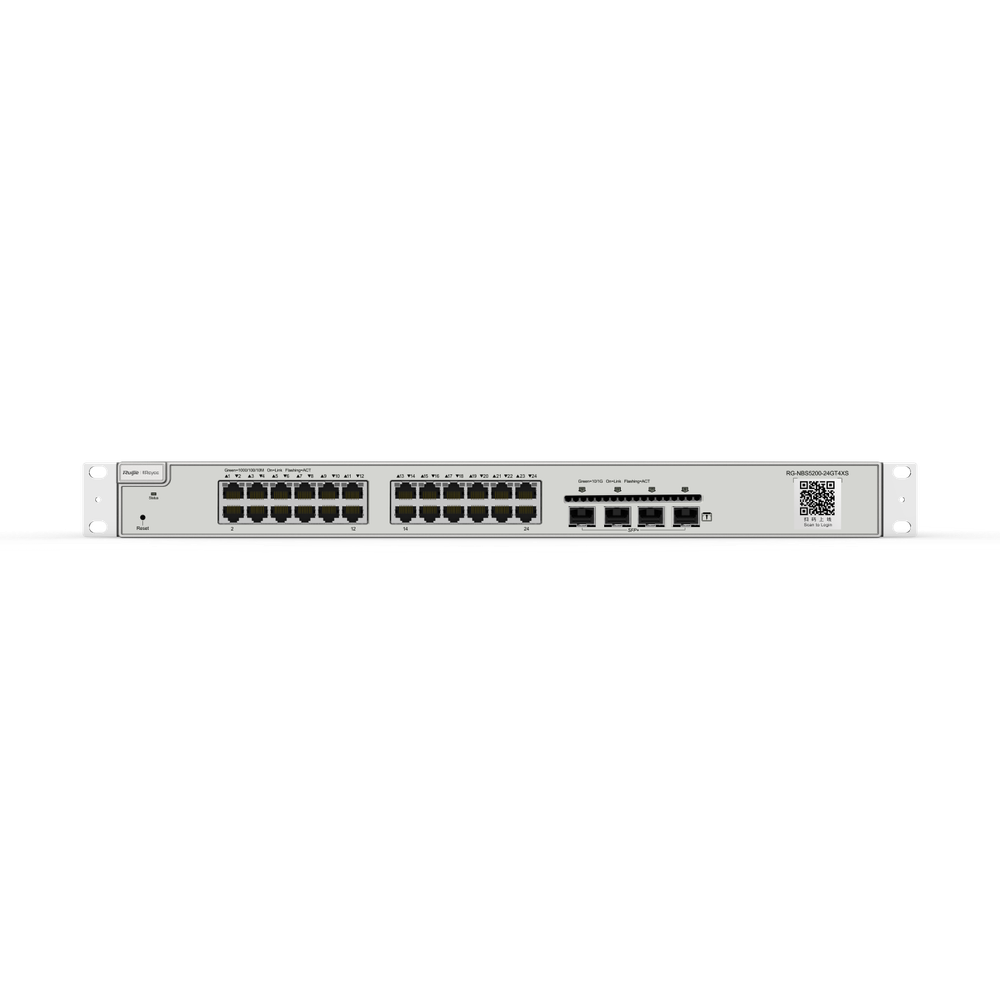 Коммутатор 24-Port Ruijie Reyee RG-NBS5200-24GT4XS 4-Port SFP+