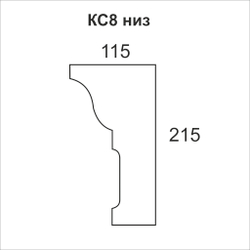 Карниз сборный КС8 410Х260