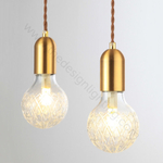 Pendant design lamp Crystal Bulb by Lee Broom (3 suspension)