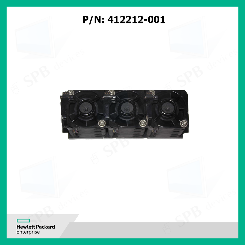 Блок вентиляторов HP 12v 60dBA 40x40x44mm для севрверов Proliant DL360G5 DL365G1 DL365G5, 412212-001