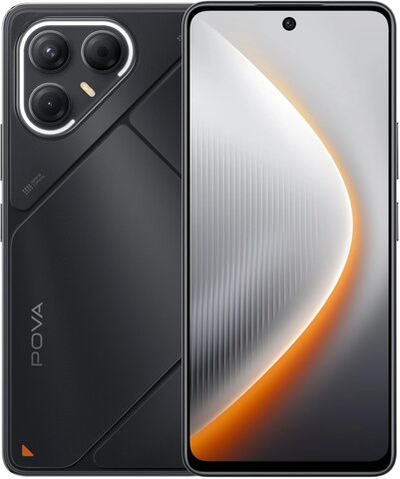 Смартфон TECNO POVA 7 5G 8/256 ГБ Ростетс(ЕАС), Dual nano SIM, черный