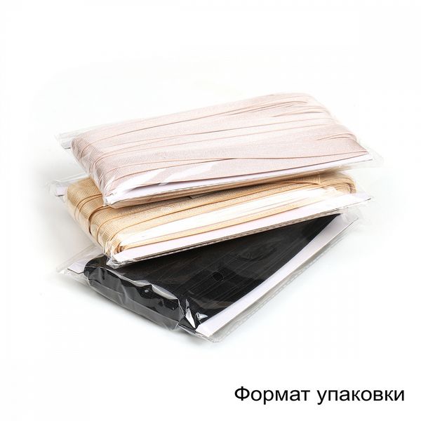 Резинка бельевая (бретелечная) 12.0 мм / 50 метров, RBB05 белый F101