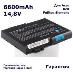Аккумулятор iBatt 6600mAh, для MS2111 B-5360 BTP-44A3 MS2117
