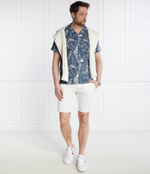 Льняная рубашка W-DIFFUSED FOLIAGE Tommy Hilfiger - голубой(MW0MW34580)