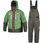Зимний мужской костюм-поплавок ХСН Rescuer III NEW -45 (Hardguard) Зеленый (Красные молнии)