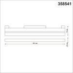 358541 SHINO NT21 158 черный Трековый светильник для низковольного шинопровода IP20 LED 4000K 24W 48V FLUM
