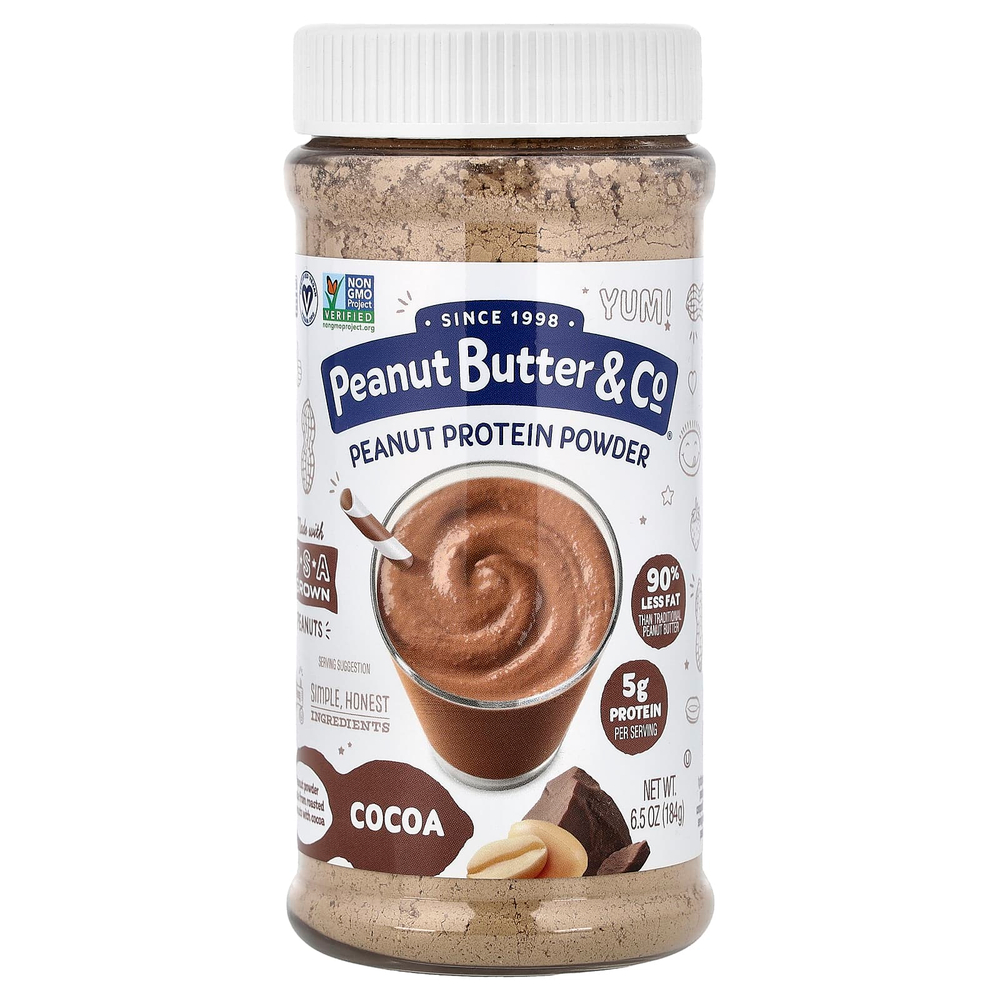 Peanut Butter & Co., арахисовый протеиновый порошок, какао, 184 г (6,5 унции)