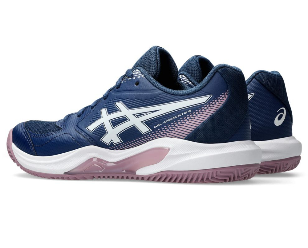 Женские теннисные кроссовки Asics Gel-Dedicate 9 Clay - independence blue/white