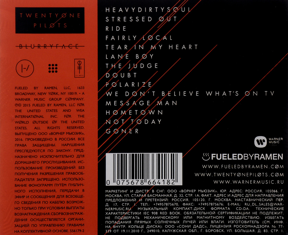 Twenty One Pilots — Blurryface (CD)