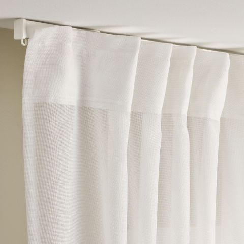 Штора IKEA ANGSFRYLE (АНГСФРАЙЛ), Белый, 300х250 см