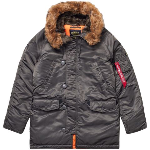 Парка Alpha Industries N-3B Slim Fit Replica Grey (Серая)