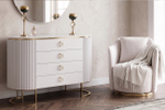 Кресло Garda Decor Верона (Verona) вращающееся, велюр бежевый Colt002-BEG, золото 70*77*80 см