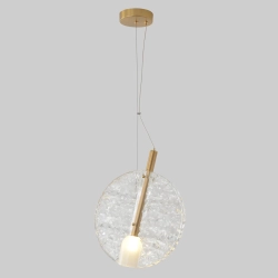 Светильник подвесной Crystal Lux FROZEN SP1 BRASS
